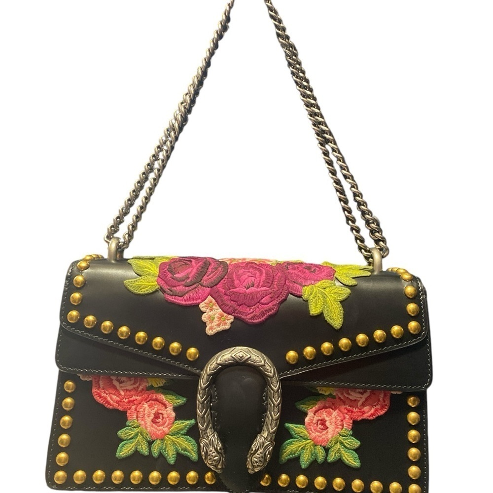 Gucci Dionysus Embroidered Studded Leather Handbag
Free Authentication